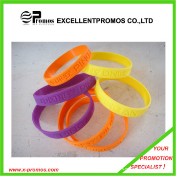 Promontional personalizado silicona caucho Wristband (EP-S7103)